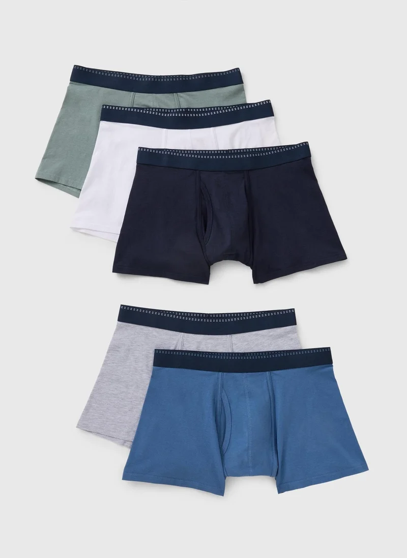 ماتلان 5 Pack Multi Colour Plain Keyhole Boxers